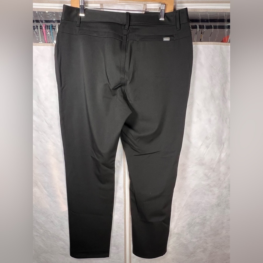 NWT Eddie Bauer Womens New Travex Flexion Horizon Skimmer Black Pants Size 12 - Picture 2 of 11